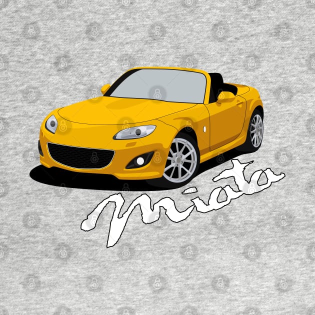 Miata NC (Custom Yellow) by AutomotiveArt